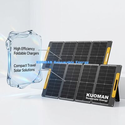 Painel Solar Portátil Dobrável IP68 à Prova d'Água de 100W Painel Solar Flexível para Viagem