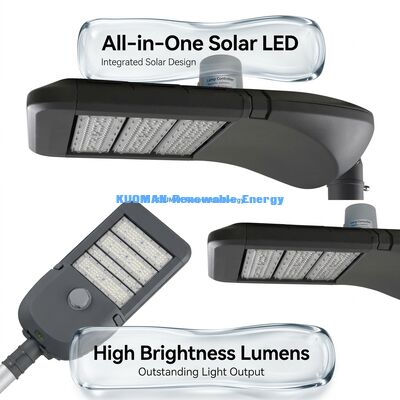 IP66 Iluminação de rua LED inteligente à prova d'água com 100000 horas de vida útil e IoT LoRa-WAN para iluminação solar exterior