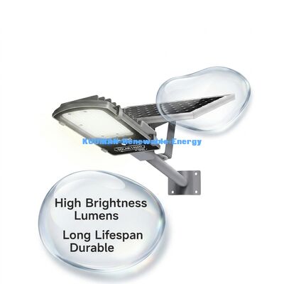 Luz de Rua Solar à Prova d'Água IP65 de 300W com Modo de Detecção de Movimento e Painel Solar para Ruas Urbanas