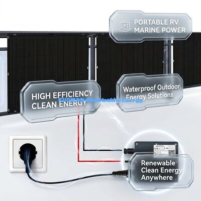 Painel Solar Flexível Dobrável de Alta Eficiência de 200W para Energia Limpa Renovável