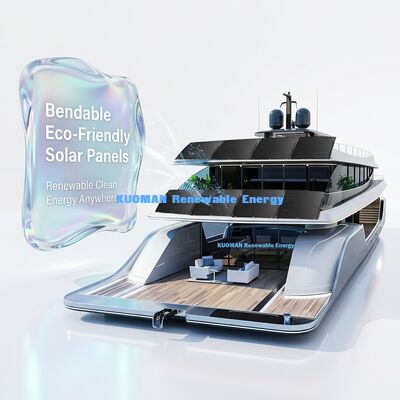 Painel solar flexível de 800W com IP68 impermeável e 360 graus flexível para telhado RV Marine