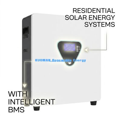Bateria LiFePO4 montada na parede com 6000 ciclos e 48V 200Ah para armazenamento doméstico e sistemas híbridos solares