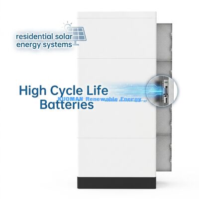 Bateria KM NEW POWER 51.2V 400Ah Empilhável LiFePO4 com Monitoramento em Tempo Real para Armazenamento de Energia Residencial