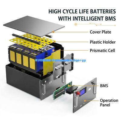 Módulo de rack de bateria LiFePO4 de 48V 200Ah com 8000 ciclos profundos e certificação UL CE para armazenamento de bateria em casa