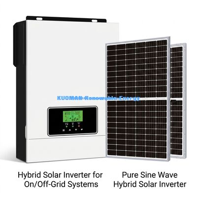 Inversor de energia fora da rede de 24 V com controle de aplicativo de carregador solar MPPT de 80 A e saída de onda sinusal pura para sistemas solares domésticos