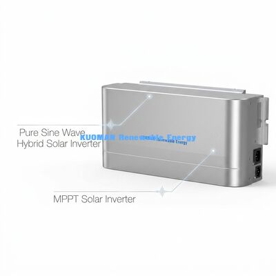 Inverter solar híbrido de 11 kW com saída de onda senoide pura e duplo MPPT para energia de backup