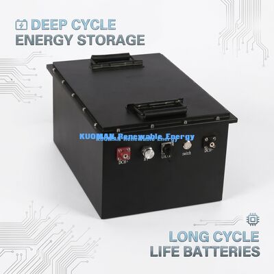 KM 72V -100Ah Carrinho de golfe personalizado Bateria LiFePO4 com 8000 ciclos e 7360Wh de energia