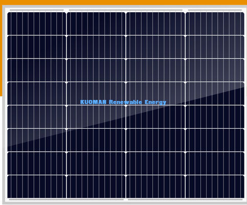 Painel Solar Monocristalino de 90W com eficiência de 18,24% e classificação de resistência à água IP67 para energia fora da rede
