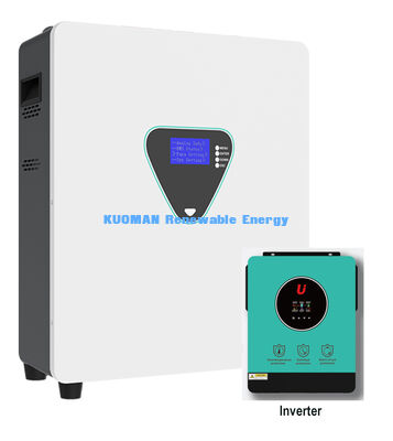 Solução de armazenamento de energia 25.6V 105Ah montada na parede 51.2V 205Ah para energia de backup empresarial