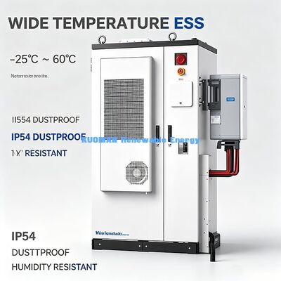 Unidade de armazenamento de hotel de fábrica com inversor híbrido multifuncional certificado global ESS 107,52 kWh 50 kW