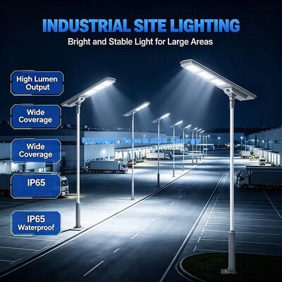 Luz de Rua Solar Externa 40W com Bateria LiFePO4 Integrada, Luz Solar LED IP65 para Estrada Urbana e Praça