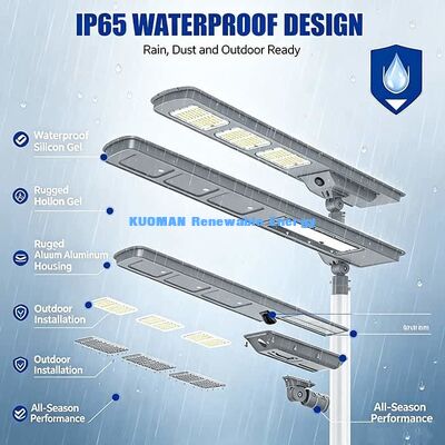 Economia de energia tudo em um Solar Street Light 40W SMD5050 LED lâmpada solar sem custo de eletricidade