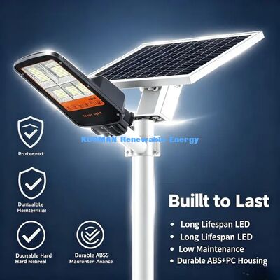 Iluminação de rua solar de alta luminosidade com controle remoto de 2,4G