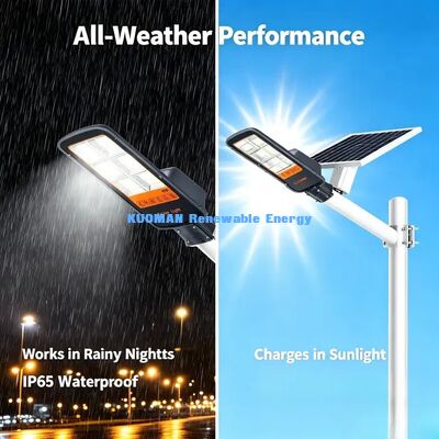 Luz de Rua LED Solar Mono Ajustável com 12 Horas de Tempo de Trabalho Contínuo