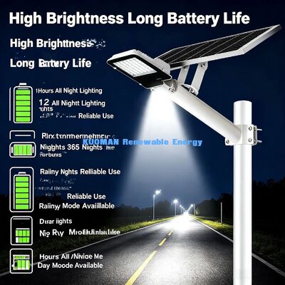Luz Solar de Rua com Bateria de Lítio de Longa Duração para Campo Rural