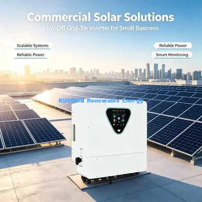 Inversor Solar Híbrido de Alta Eficiência 98% 6KW Entrada PV 50-450VDC Classificação IP65