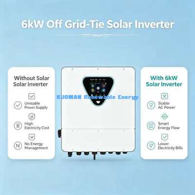 Inversor Solar Série IP65-L 6KW Onda Senoidal Pura Saída CA Para Painel Solar