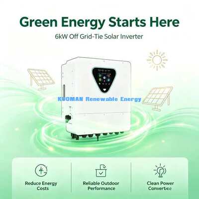 Inverter fotovoltaico híbrido de 6 kW 2 Sistema de energia solar de entrada e saída AC independente
