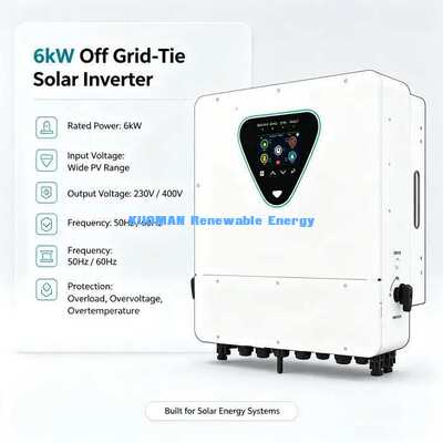 Carregador Inversor Solar Híbrido Tudo em Um 6KW para Energia de Emergência Off-Grid