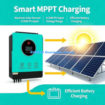 8200W Inverter Solar Híbrido Potência de Surge 16400W 50/60Hz Adaptação de Frequência Automática