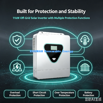48V 11KW Off Grid Solar Inverter Support LiFePO4 Battery RS485 Communication Parallel Connection