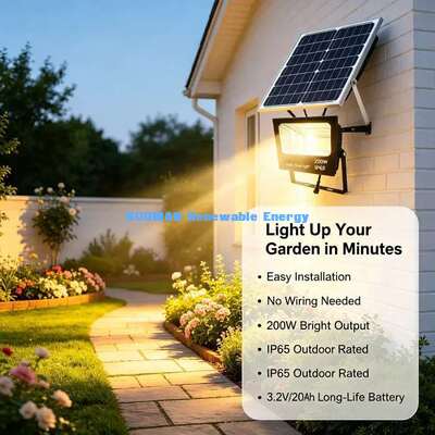 IP65 resistente a intempéries luz solar para a segurança de garagem do quintal