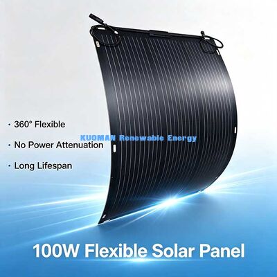 Painel solar flexível off-grid de 105 W, IP68 Painel solar de junção à prova d'água