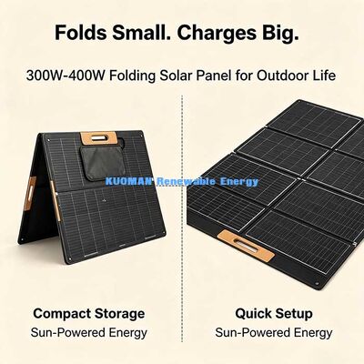 Carregador Solar Dobrável Leve de 300W, Painel Solar Portátil para Caminhadas, Praia e Viagens ao Ar Livre