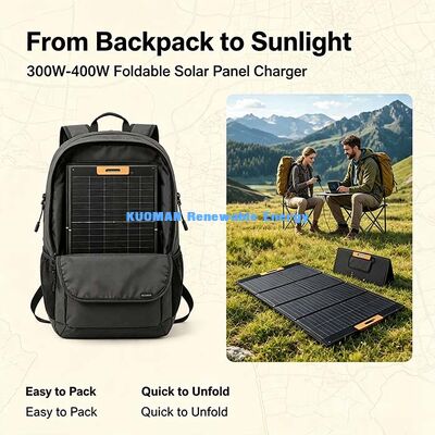 Painel solar dobrável ETFE de 300 W, carregador solar portátil para estações de energia