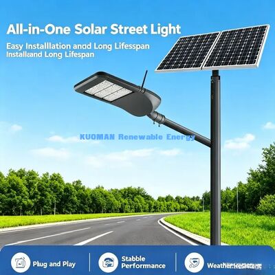 Iluminação de rua LED inteligente de alta eficiência. Iluminação urbana de baixa manutenção ativada pelo movimento.