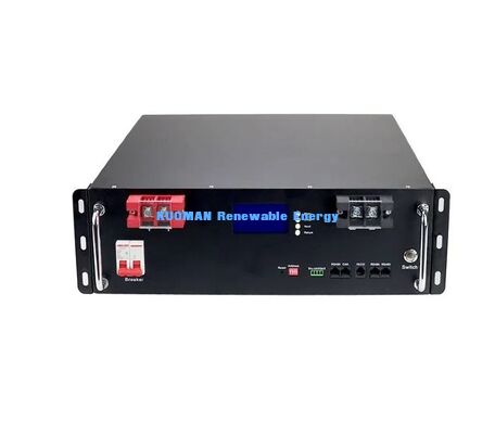 Módulo de Bateria Rack KM 48V 100Ah LiFePO4 Ciclos Profundos 8000 Vezes