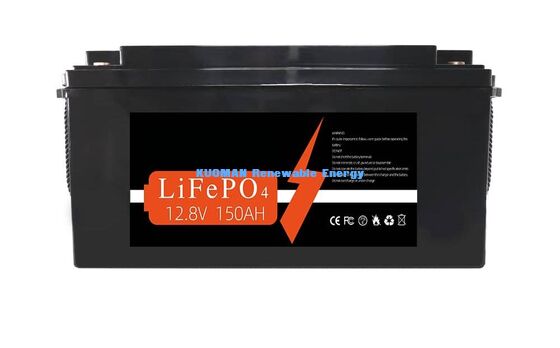KM Nova Energia 12V 150Ah Bateria de Lítio Ciclos Profundos Bateria personalizada