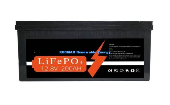 Bateria de ciclo profundo LiFePO4 de 12V 200Ah com 8000 ciclos e garantia de 10 anos para armazenamento de energia