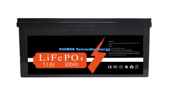 Bateria de lítio personalizada de 12V 300Ah com energia de 3840Wh e ciclo de vida de 8000 para armazenamento de energia