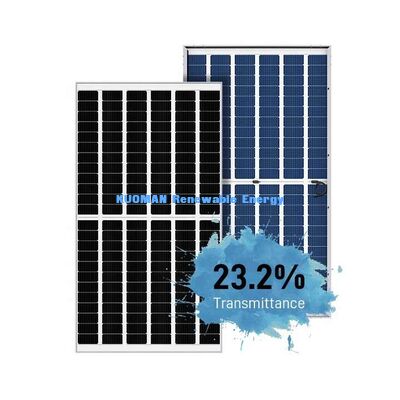 Painel Solar Mono Perc de 540W 550W com Eficiência de 22% e Design de Vidro Sem Moldura