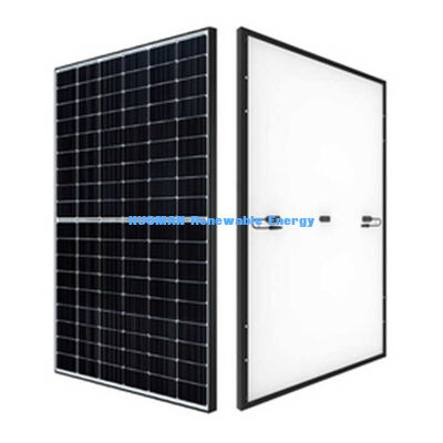 Painel solar preto tipo N de 415W com 22% de eficiência e estrutura de alumínio anodizado