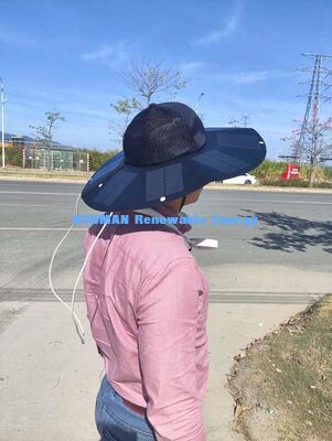 Boné Solar Recarregável Portátil Dobrável KM Novo