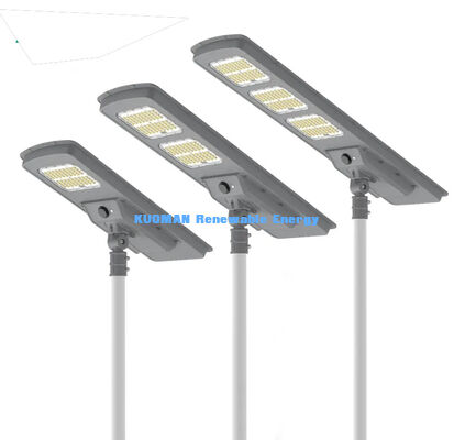 Luz de Rua Solar Tudo-em-Um com Bateria LiFePO4, Controle Inteligente e Alta Eficiência de 220 lm/W