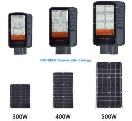 Alto brilho 180LM/W LED Solar Street Light com painel monocristalino e classificação de resistência à água IP65