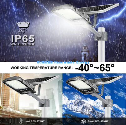 Luz de Rua Solar à Prova d'Água IP65 de 300W com Modo de Detecção de Movimento e Painel Solar para Ruas Urbanas