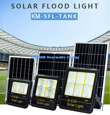 Holofote Solar à Prova d'Água IP65 de 200W-400W com LED de Alto Lúmen de 15000LM Holofote Solar para Jardim