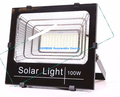 Luz solar de inundação de alto lúmen com classificação à prova d'água IP65 e opção de controle remoto para iluminação externa