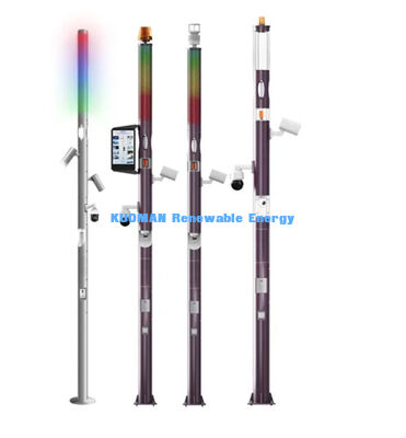 Sistema de controlo inteligente LED Pole de iluminação exterior de tela secreta Smart Polares de iluminação remoto