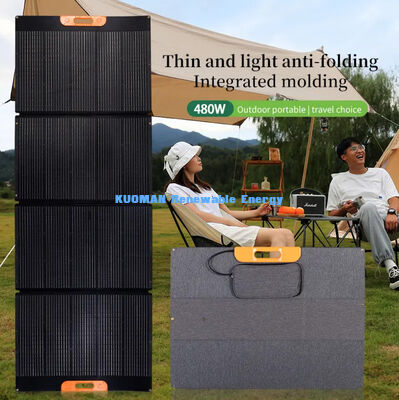Painel Solar Dobrável Portátil de 480W com 22% de Eficiência e Design Resistente às Intempéries