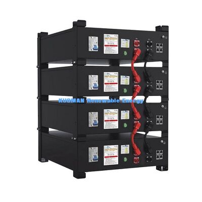 KM New Power 51.2V 400Ah LiFePO4 Home Battery Storage System com 10,24KWh ~ 30,72KWh Capacidade e 6000 ciclos de vida