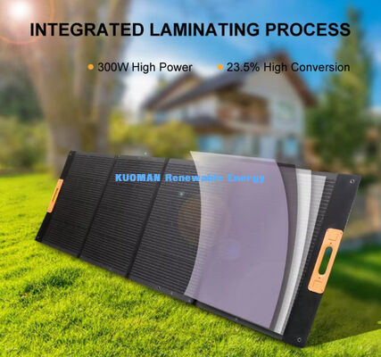 Carregador Solar Multi-Porta 300W Energia Solar 100% Verde Painel Solar Portátil Dobrável Flexível