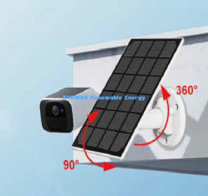 Lâmpada de detecção solar à prova d'água de 3 W com painel solar portátil de 182 mmx182 mm para iluminação de segurança exterior