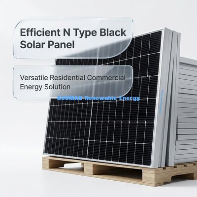 Painel solar monocristalino de 24 volts com resistência a intempéries IP65 para sistemas de energia renovável