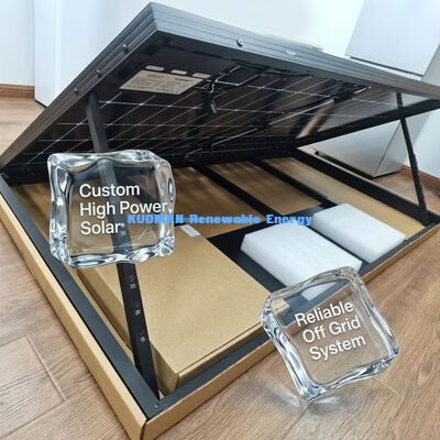 Painel solar de alto desempenho com estrutura de alumínio reforçado e resistência a intempéries IP65