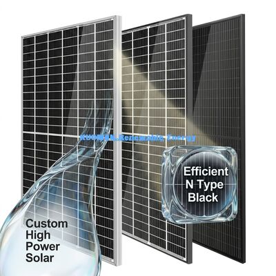 Painel solar monocristalino de tipo N com resistência a intempéries IP65 para uso doméstico e comercial